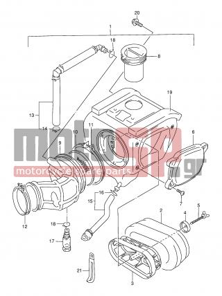 SUZUKI - DR350SE X (E2) 1999 - Engine/Transmission - AIR CLEANER