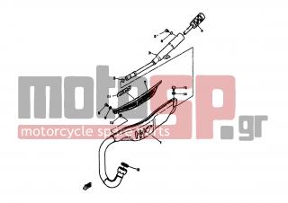 YAMAHA - TY50 (EUR) 1978 - Exhaust - EXHAUST - 538-14718-00-L3 - Protector,muffler Competition