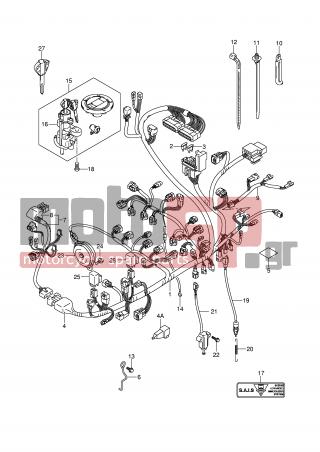 SUZUKI - GSX-R750 (E2) 2007 - Electrical - WIRING HARNESS - 36618-41G00-000 - COVER, SPEEDOMETER