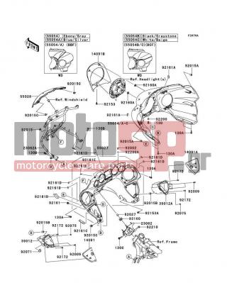 KAWASAKI - VULCAN® 1700 VOYAGER® ABS 2011 - Body Parts - Cowling(BBF/BCF) - 92071-079 - GROMMET,TAIL LAMP WIRE