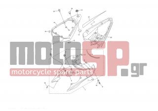 YAMAHA - YZF R6 (GRC) 2008 - Body Parts - SIDE COVER - 4J2-21778-00-00 - Damper, Locating 1