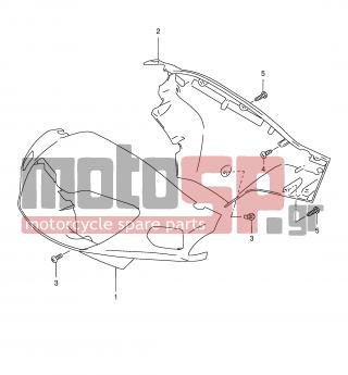 SUZUKI - AN150 Y (E34) 2000 - Body Parts - HANDLE COVER - 03512-05163-000 - SCREW