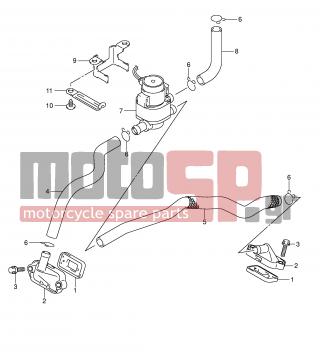 SUZUKI - SV1000 (E2) 2003 - Engine/Transmission - 2ND AIR - 18531-06G01-000 - COVER, 2ND AIR REED VALVE
