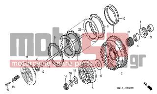 HONDA - CBR1000RR (ED) 2005 - Engine/Transmission - CLUTCH - 22321-MEL-000 - PLATE, CLUTCH(2.3)