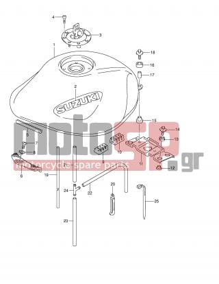 SUZUKI - GSF600S (E2) 2003 - Body Parts - FUEL TANK (MODEL K4) - 44201-33810-000 - CAP SET, FUEL TANK