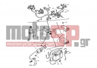 YAMAHA - XT600 (EUR) 1994 - Electrical - ELECTRICAL 1 - 3SX-82310-00-00 - Ignition Coil Assy