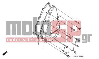 HONDA - CBR1100XX (ED) 2005 - Κινητήρας/Κιβώτιο Ταχυτήτων - LEFT CRANKCASE COVER - 94301-10160- - DOWEL PIN, 10X16