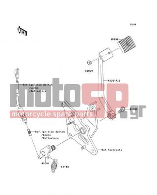 KAWASAKI - VULCAN® 900 CUSTOM 2011 -  - Brake Pedal/Torque Link - 92009-1677 - SCREW,6X8