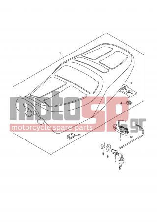 SUZUKI - GSX1400 (E2) 2003 - Body Parts - SEAT - 45289-11F00-000 - PLATE, SEAT LOCK ASSY