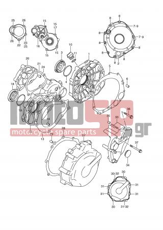 SUZUKI - GSR750 (E21) 2011 - Κινητήρας/Κιβώτιο Ταχυτήτων - CRANKCASE COVER - 11381-35F10-000 - COVER, STARTER CLUTCH