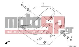 HONDA - XR125L (ED) 2005 - Body Parts - SEAT - 95701-0602500 - BOLT, FLANGE, 6X25
