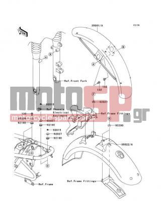 KAWASAKI - W800 (EUROPEAN) 2011 - Body Parts - Fenders - 92160-1278 - DAMPER