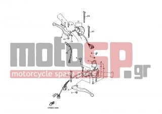 YAMAHA - XT600 (EUR) 1994 - Frame - HANDLE SWITCH LEVER - 34X-83980-01-00 - Front Stop Switch Assy