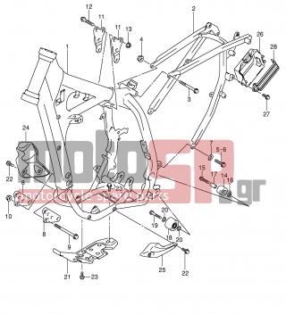 SUZUKI - DR-Z400 S (E2) 2002 - Frame - FRAME (MODEL K1/K2/K3/K4)