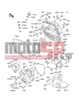KAWASAKI - CANADA ONLY 2010 - Engine/Transmission - Engine Cover(s) - 92065-023 - GASKET