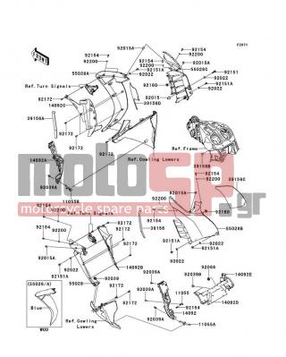 KAWASAKI - CONCOURS™ 14 2010 - Body Parts - Cowling(Center) - 92066-1306 - PLUG