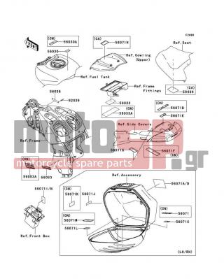 KAWASAKI - CONCOURS™ 14 2010 - Body Parts - Labels - 56033-0325 - LABEL-MANUAL,DAILY SAFETY