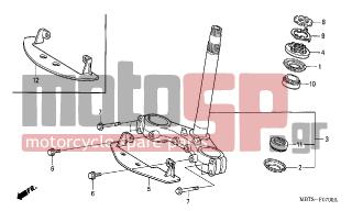 HONDA - XL1000V (ED) Varadero 2003 - Frame - STEERING STEM - 90109-MR7-000 - BOLT, FLANGE, 8X45