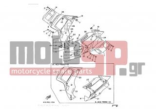 YAMAHA - RD350LC (ITA) 1991 - Body Parts - COWLING 2 - 90183-05804-00 - Nut, Spring