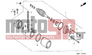 HONDA - CBR600RR (ED) 2003 - Electrical - STARTING MOTOR - 31204-KS5-901 - SPRING, CARBON BRUSH
