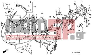 HONDA - VTR1000SP (ED) 2006 - Body Parts - UPPER COWL - 90113-MCJ-000 - SCREW, PAN, 5X15