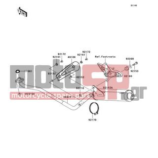 KAWASAKI - FURY 125R 2010 -  - Muffler(s) - 92172-0394 - SCREW,6X12