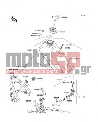 KAWASAKI - KLX140L (CANADA ONLY) 2010 -  - Fuel Tank - 92055-1111 - RING-O,FUEL TAP LEVER