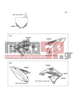 KAWASAKI - KX™450F 2010 - Body Parts - Decals - 56068-1490 - PATTERN,NUMBER PLATE