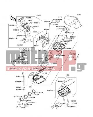 KAWASAKI - NINJA® ZX™-10R 2010 - Κινητήρας/Κιβώτιο Ταχυτήτων - Air Cleaner - 92172-0382 - SCREW,TAPPING,5X20