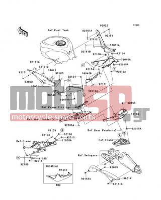 KAWASAKI - NINJA® ZX™-10R 2010 - Body Parts - Side Covers/Chain Cover - 92015-1757 - NUT,WELL,5MM