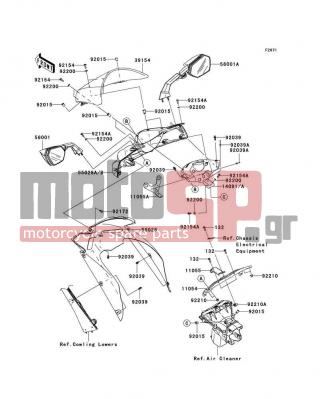 KAWASAKI - NINJA® ZX™-10R 2010 - Body Parts - Cowling - 11055-1027 - BRACKET