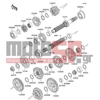 KAWASAKI - NINJA® ZX™-10R 2010 - Κινητήρας/Κιβώτιο Ταχυτήτων - Transmission - 92139-0036 - BUSHING,GEAR,6TH IN