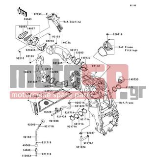 KAWASAKI - NINJA® ZX™-14 2010 - Κινητήρας/Κιβώτιο Ταχυτήτων - Air Cleaner - 14069-1051 - BREATHER