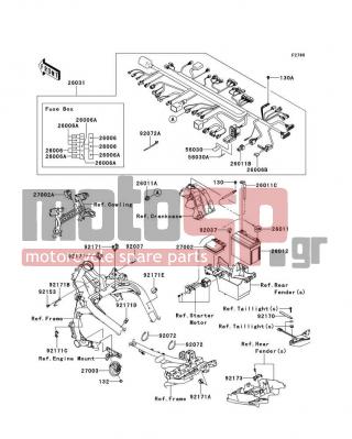 KAWASAKI - VERSYS® 2010 -  - Chassis Electrical Equipment - 92171-1559 - CLAMP,DIA=25
