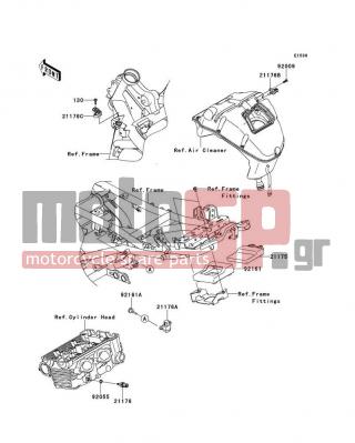 KAWASAKI - VERSYS® 2010 - Κινητήρας/Κιβώτιο Ταχυτήτων - Fuel Injection - 130BA0518 - BOLT-FLANGED,5X18