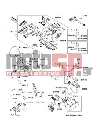 KAWASAKI - VULCAN® 1700 CLASSIC LT 2010 -  - Chassis Electrical Equipment - 92072-1195 - BAND,L=202
