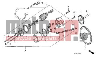 HONDA - FES125 (ED) 2004 - Electrical - STARTING MOTOR (FES1253-5)(FES1503-5) - 32420-KRJ-900 - CABLE, STARTER MOTOR