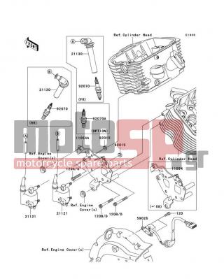 KAWASAKI - VULCAN® 900 CLASSIC LT 2010 -  - Ignition System - 21121-0027 - COIL-IGNITION