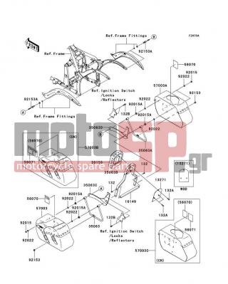 KAWASAKI - VULCAN® 900 CLASSIC LT 2010 - Body Parts - Saddlebags(DAF) - 92022-1317 - WASHER,8.5X20X1.6,BLACK