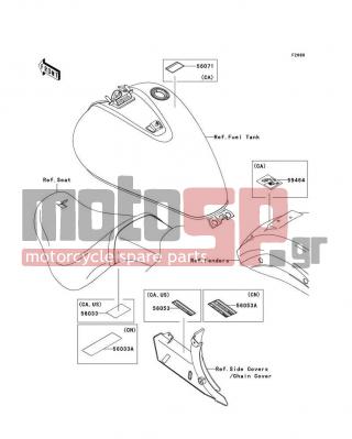 KAWASAKI - VULCAN® 900 CUSTOM 2010 - Body Parts - Labels - 56033-0179 - LABEL-MANUAL,DAILY SAFETY