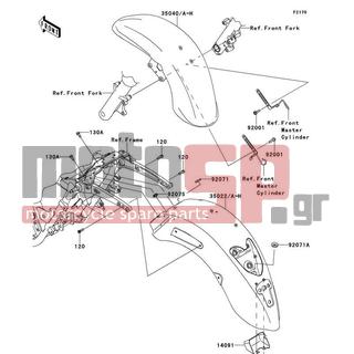 KAWASAKI - CANADA ONLY 2009 - Body Parts - Fenders - 14091-1630 - COVER,HARNESS CONNECTOR