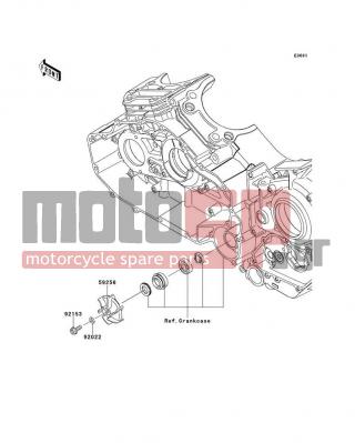 KAWASAKI - CANADA ONLY 2009 - Engine/Transmission - Water Pump - 92153-0323 - BOLT,LEFT HANDED,6X16