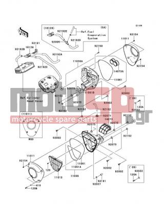 KAWASAKI - CANADA ONLY 2009 - Engine/Transmission - Air Cleaner - 11061-0347 - GASKET,3X630