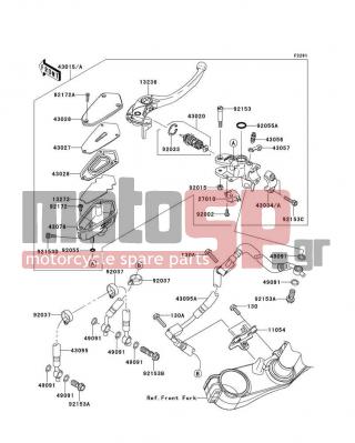 KAWASAKI - CONCOURS™ 14 2009 -  - Front Master Cylinder - 13272-0220 - PLATE