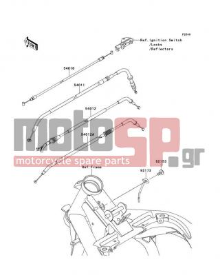 KAWASAKI - ER-6N (EUROPEAN) 2009 -  - Cables - 54012-0240 - CABLE-THROTTLE,OPENING