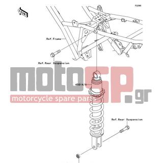 KAWASAKI - KLX®140 2009 -  - Shock Absorber(s) - 45014-0207-458 - SHOCKABSORBER,P.SILVER