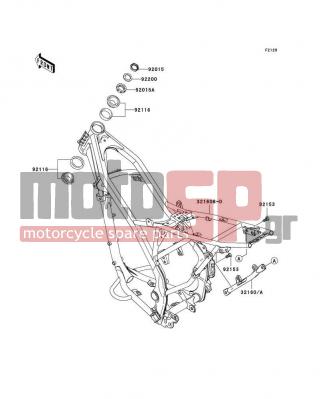 KAWASAKI - KLX®140 2009 -  - Frame - 92015-1684 - NUT,STEERING STEM,25MM