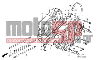 HONDA - Z50J (FI) 1993 - Κινητήρας/Κιβώτιο Ταχυτήτων - CRANKCASE - 11100-GB4-010 - CRANKCASE COMP., R.