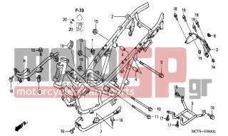 HONDA - FJS600 (ED) Silver Wing 2001 - Frame - FRAME BODY - 50313-MCT-010 - COLLAR A, ENGINE MOUNTING