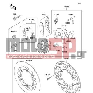 KAWASAKI - KX85 2009 -  - Front Brake - 49006-1055 - BOOT,CALIPER